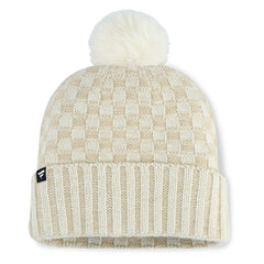 Fanatics Arizona Cardinals Women's Nickel Cuffed Knit Hat with Pom Natural