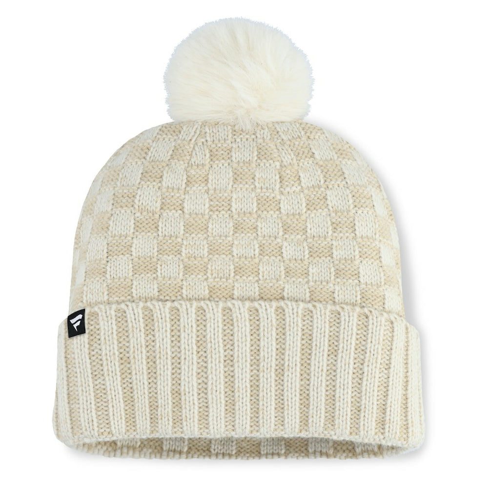 Fanatics Jacksonville Jaguars Women's Nickel Cuffed Knit Hat with Pom Natural