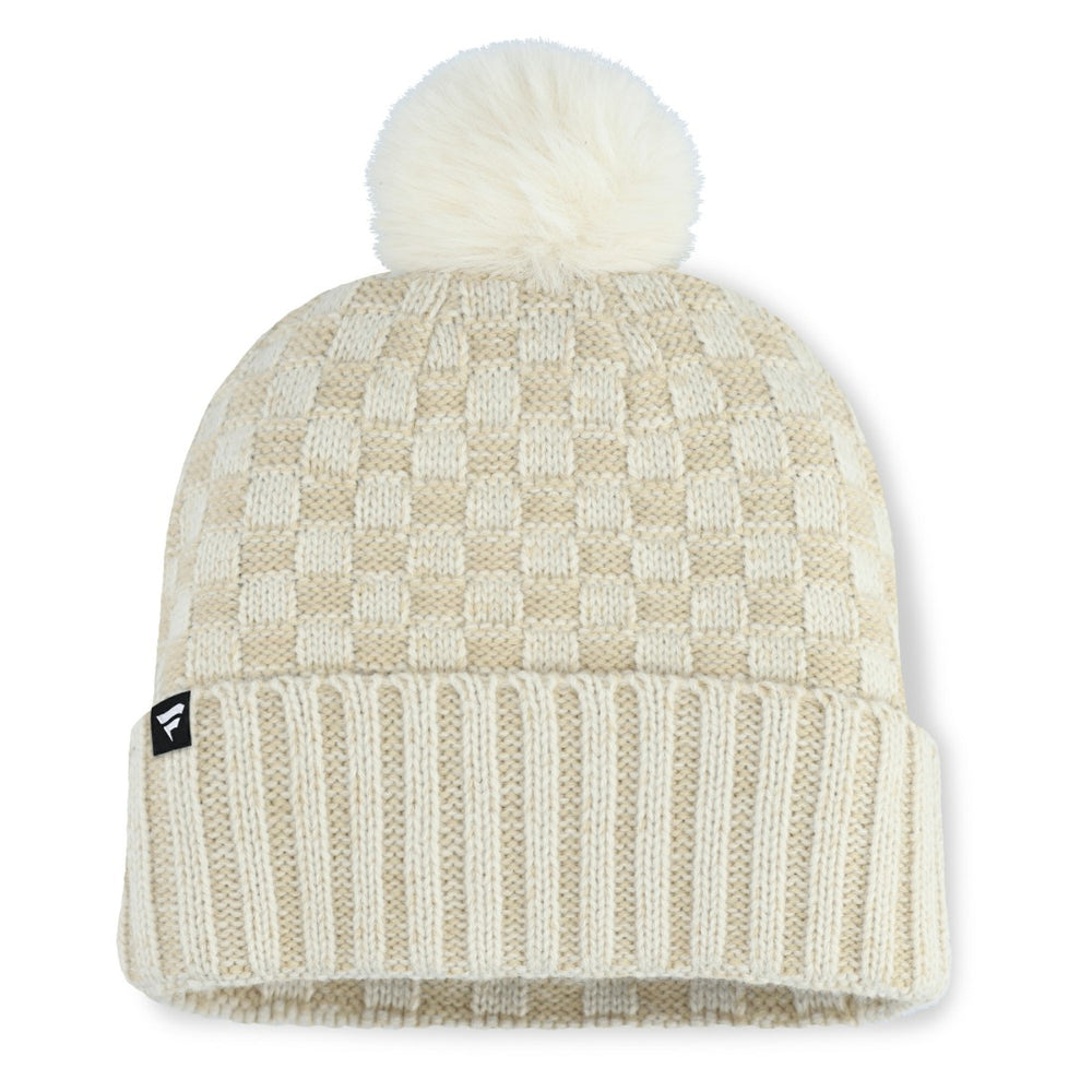 Fanatics Tennessee Titans Women's Nickel Cuffed Knit Hat with Pom Natural