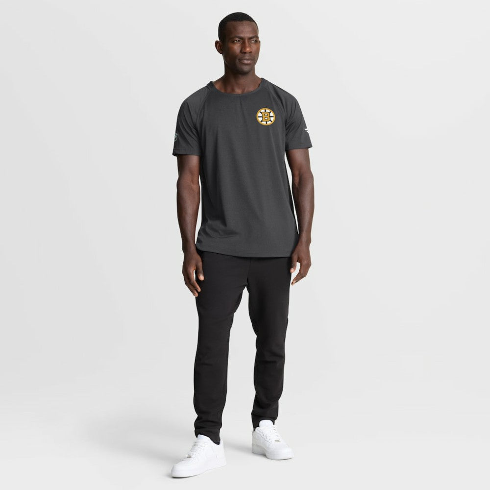 Boston Bruins Fanatics Authentic Pro Rink Raglan Performance T-Shirt - Charcoal - NHL 202495385