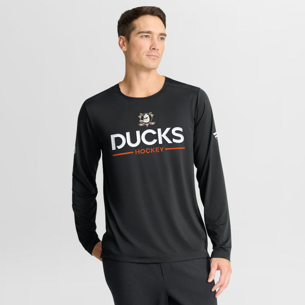 Anaheim Ducks Fanatics Authentic Pro Rink Tech Long Sleeve T-Shirt - Black - NHL 202495518