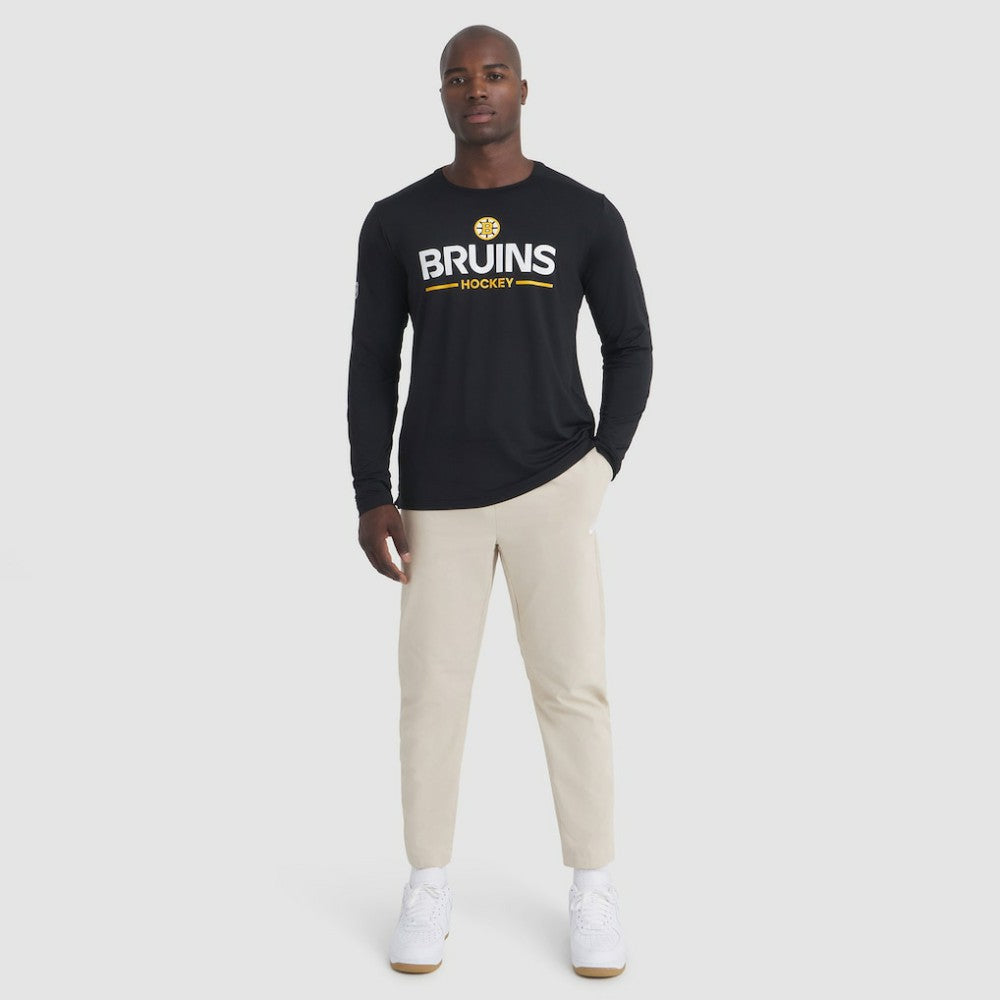 Boston Bruins Fanatics Authentic Pro Rink Tech Long Sleeve T-Shirt - Black - NHL 202495519