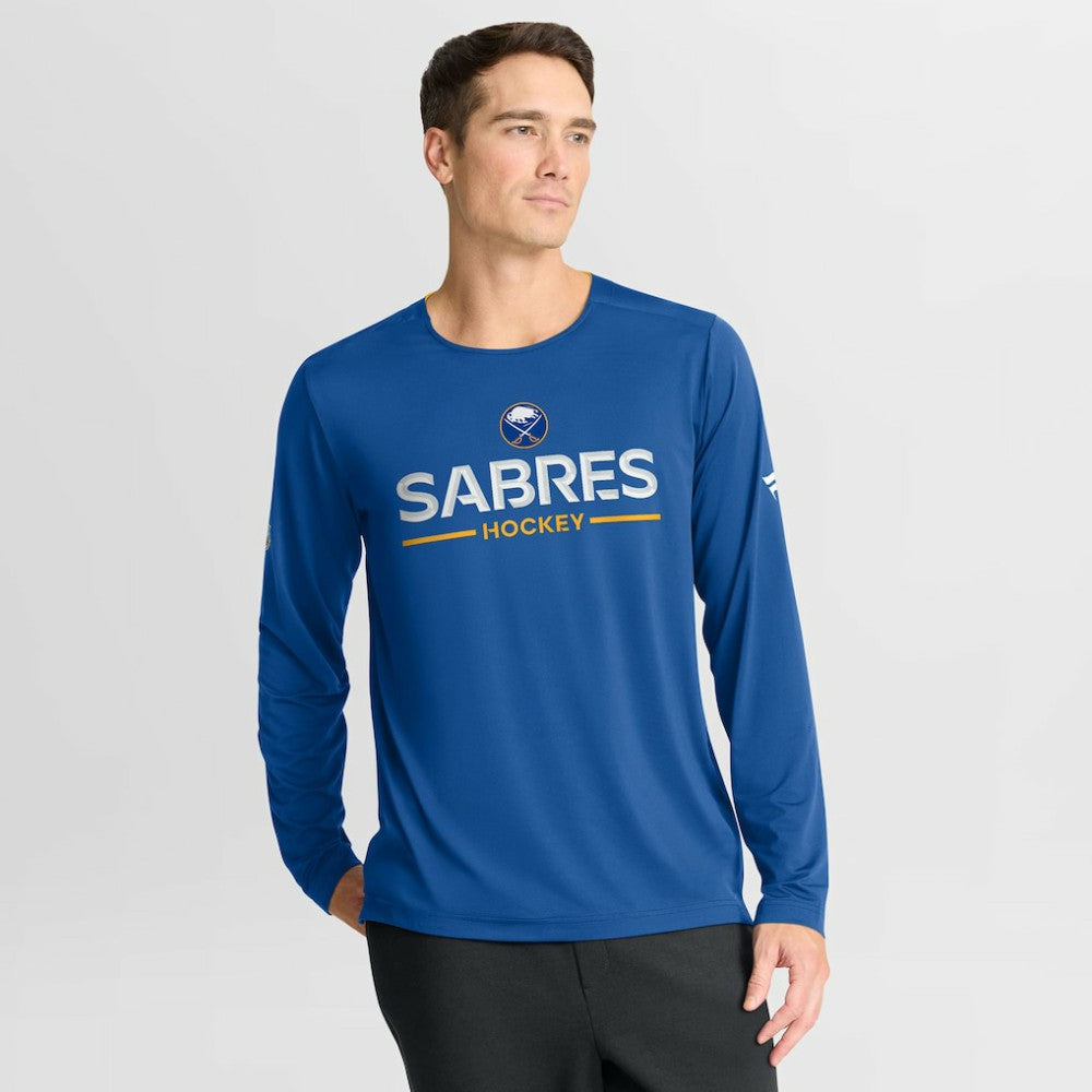 Buffalo Sabres Fanatics Authentic Pro Rink Tech Long Sleeve T-Shirt - Royal - NHL 202495520