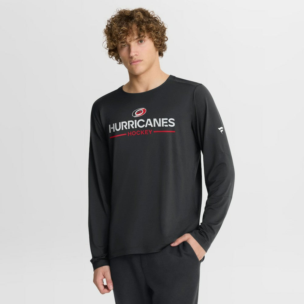 Carolina Hurricanes Fanatics Authentic Pro Rink Tech Long Sleeve T-Shirt - Black - NHL 202495522