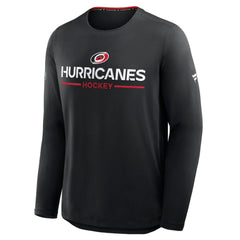 Carolina Hurricanes Fanatics Authentic Pro Rink Tech Long Sleeve T-Shirt - Black - NHL 202495522