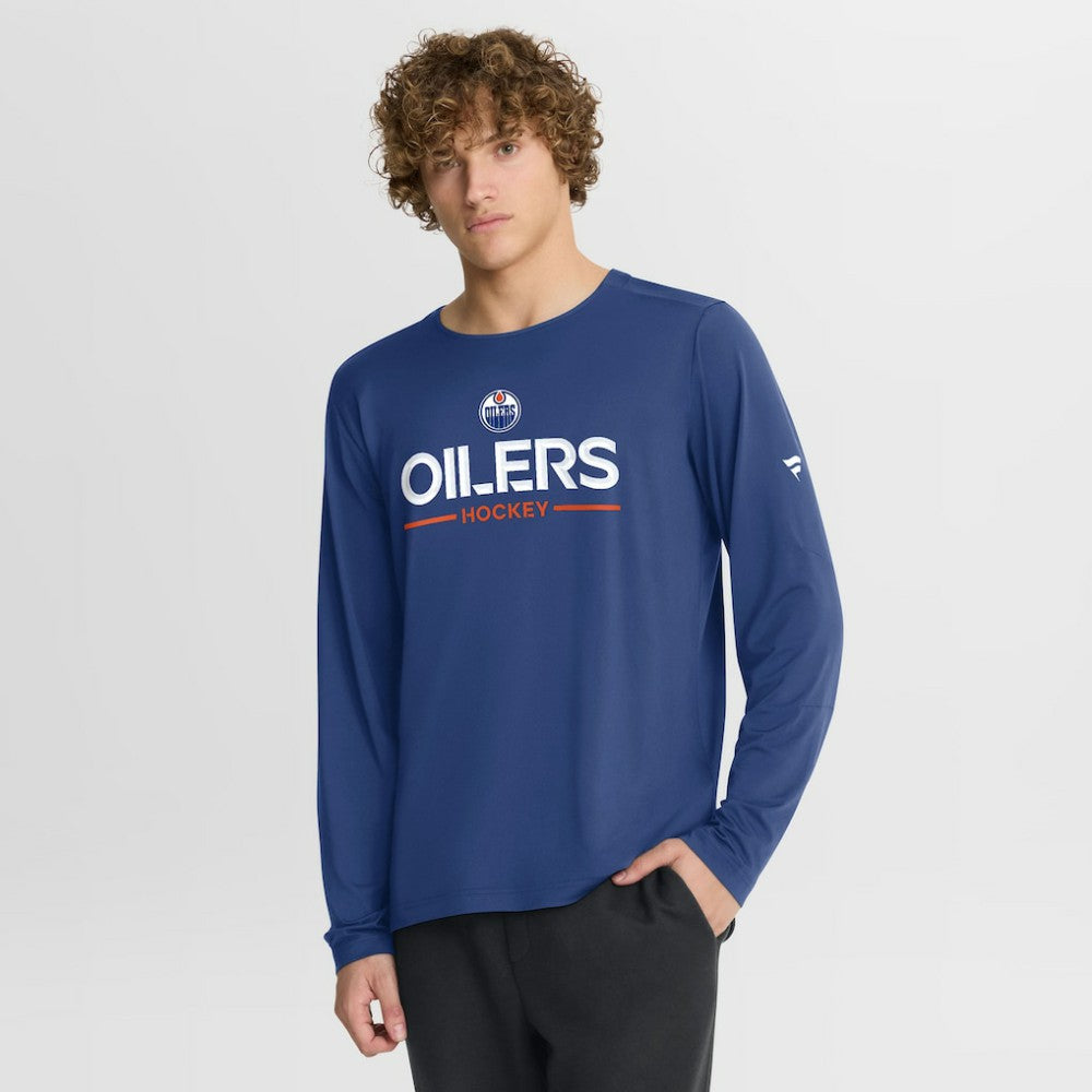 Edmonton Oilers Fanatics Authentic Pro Rink Tech Long Sleeve T-Shirt - Royal - NHL 202495528