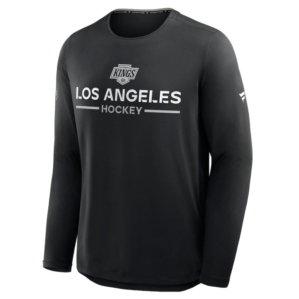 Los Angeles Kings Fanatics Authentic Pro Rink Tech Long Sleeve T-Shirt - Black - NHL 202495530