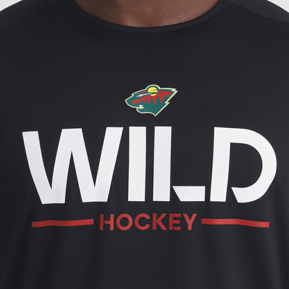 Minnesota Wild Fanatics Authentic Pro Rink Tech Long Sleeve T-Shirt - Black - NHL 202495531