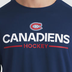 Montreal Canadiens Fanatics Authentic Pro Rink Tech Long Sleeve T-Shirt - Navy - NHL 202495532