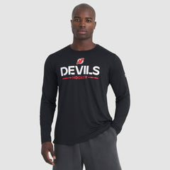New Jersey Devils Fanatics Authentic Pro Rink Tech Long Sleeve T-Shirt - Black - NHL 202495534