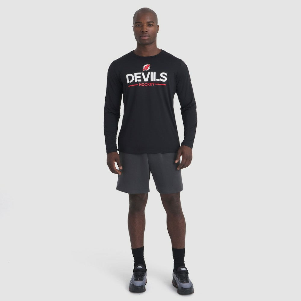 New Jersey Devils Fanatics Authentic Pro Rink Tech Long Sleeve T-Shirt - Black - NHL 202495534