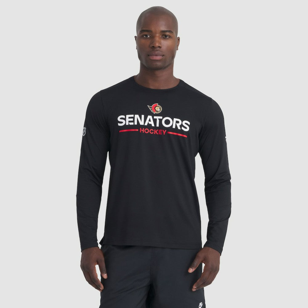 Ottawa Senators Fanatics Authentic Pro Rink Tech Long Sleeve T-Shirt - Black - NHL 202495539