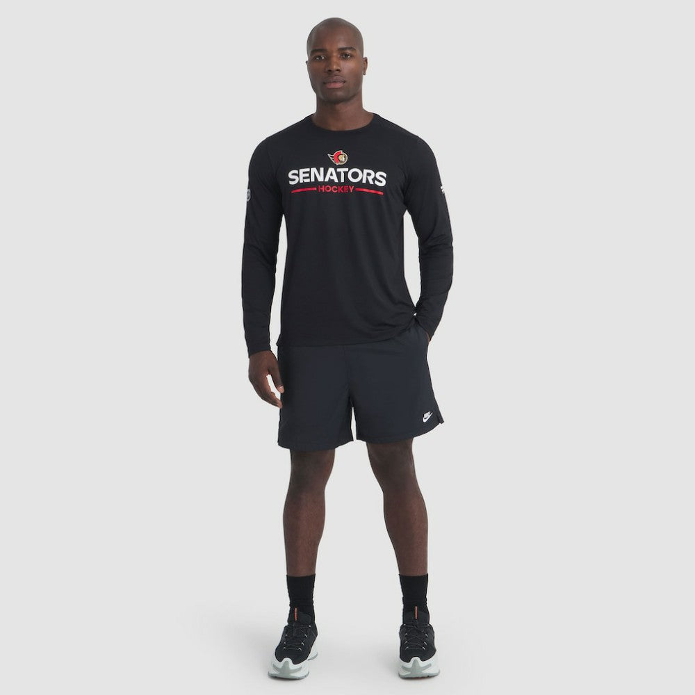 Ottawa Senators Fanatics Authentic Pro Rink Tech Long Sleeve T-Shirt - Black - NHL 202495539