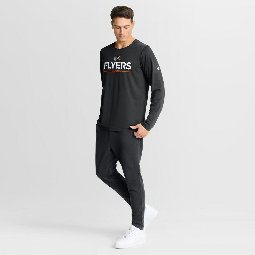 Philadelphia Flyers Fanatics Authentic Pro Rink Tech Long Sleeve T-Shirt - Black - NHL 202495540