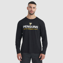 Pittsburgh Penguins Fanatics Authentic Pro Rink Tech Long Sleeve T-Shirt - Black - NHL 202495541