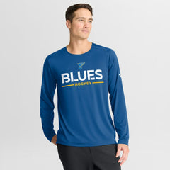 St. Louis Blues Fanatics Authentic Pro Rink Tech Long Sleeve T-Shirt - Blue - NHL 202495544