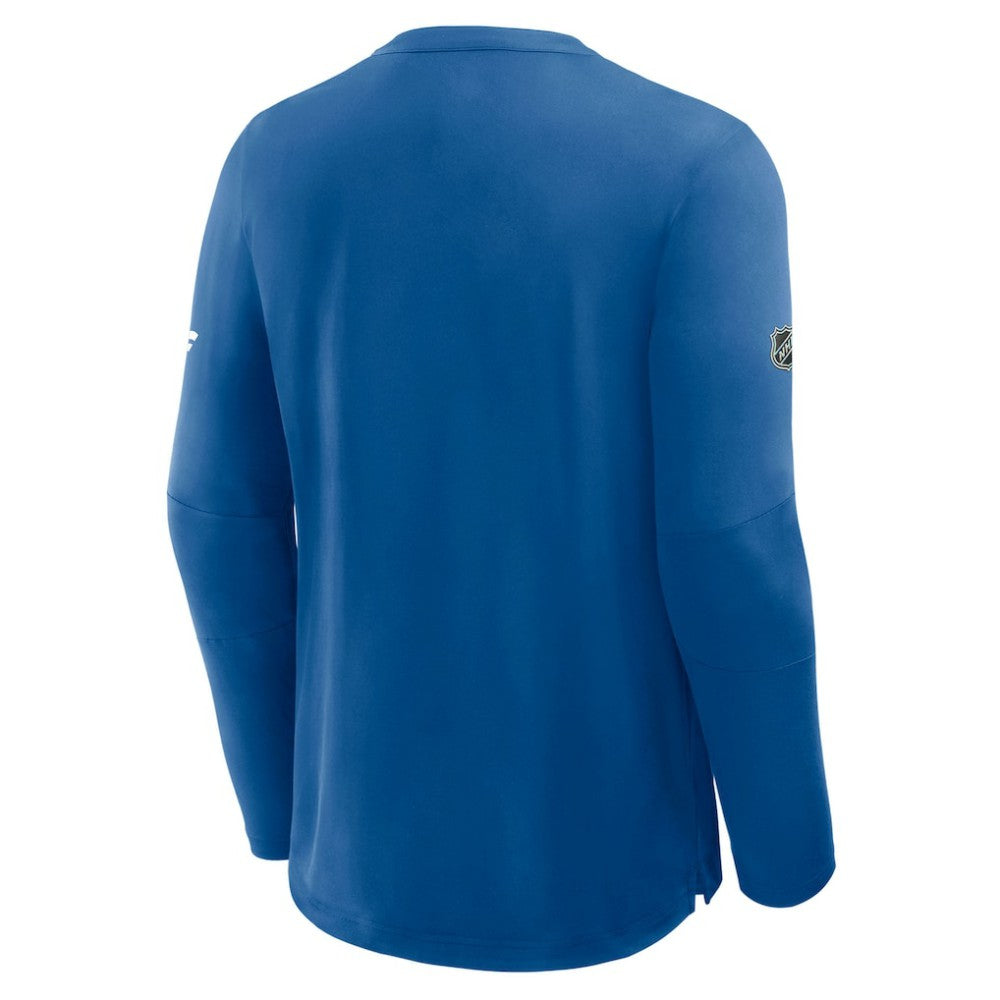 St. Louis Blues Fanatics Authentic Pro Rink Tech Long Sleeve T-Shirt - Blue - NHL 202495544