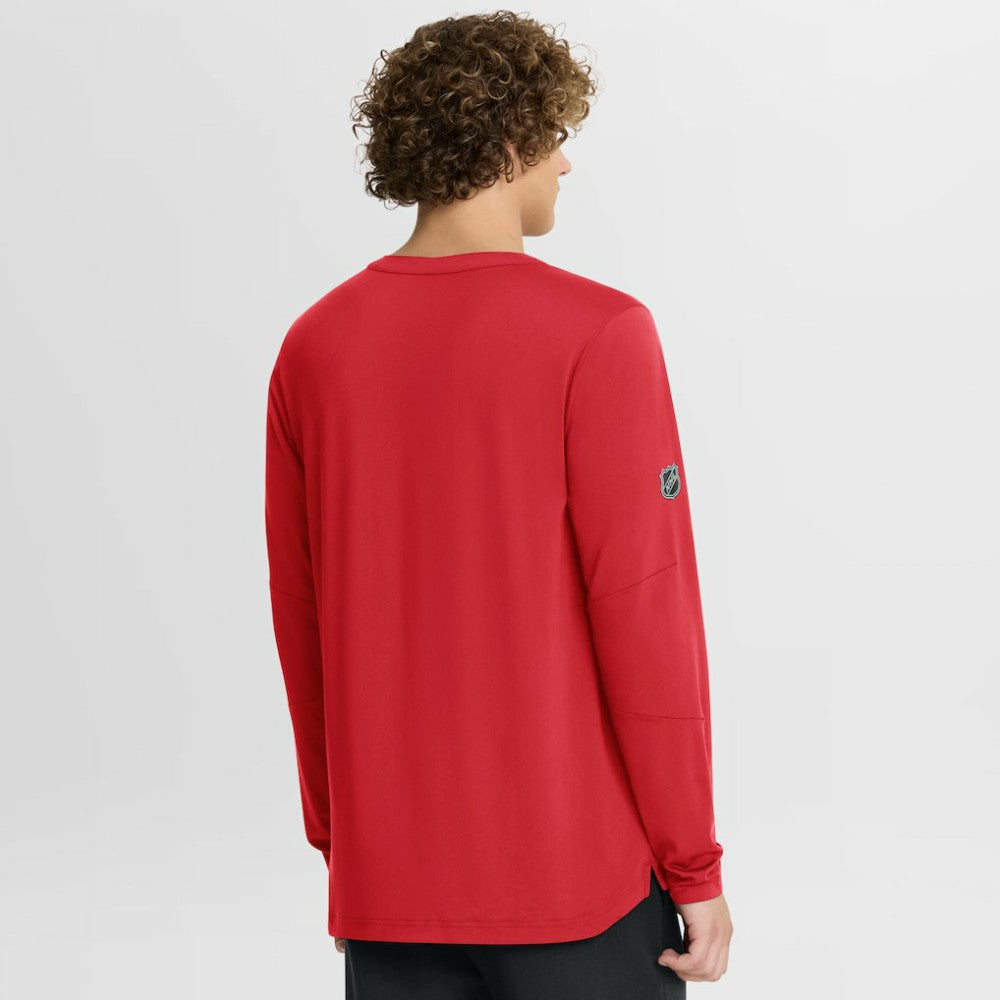 Chicago Blackhawks Fanatics Authentic Pro Centennial Rink Tech Long Sleeve T-Shirt - Red - NHL 202495552