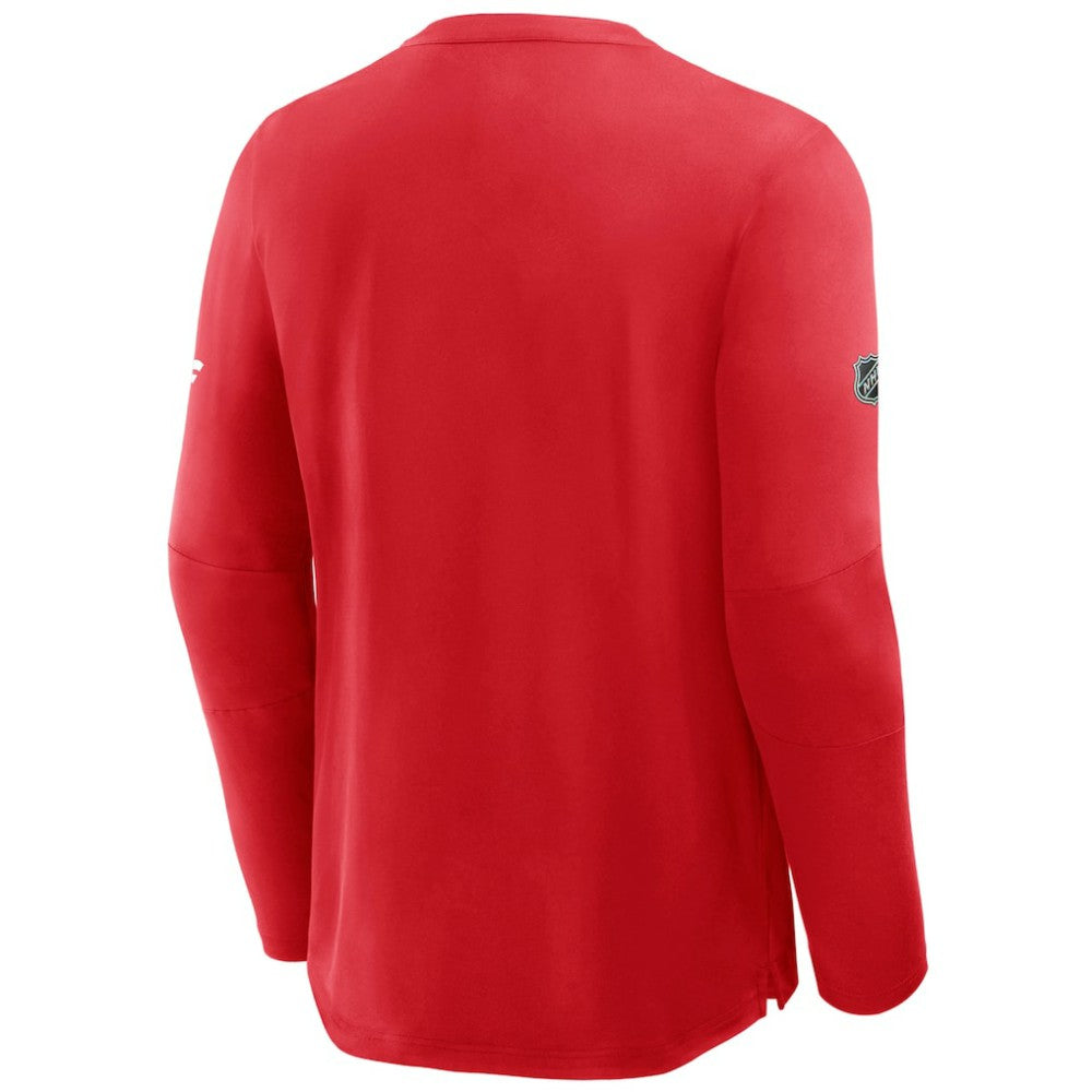 Chicago Blackhawks Fanatics Authentic Pro Centennial Rink Tech Long Sleeve T-Shirt - Red - NHL 202495552