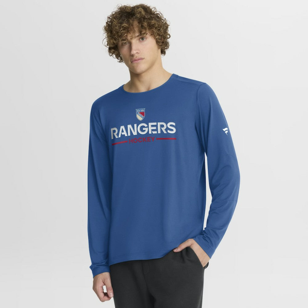 New York Rangers Fanatics Authentic Pro Rink Centennial Tech Long Sleeve T-Shirt - Blue - NHL 202495553