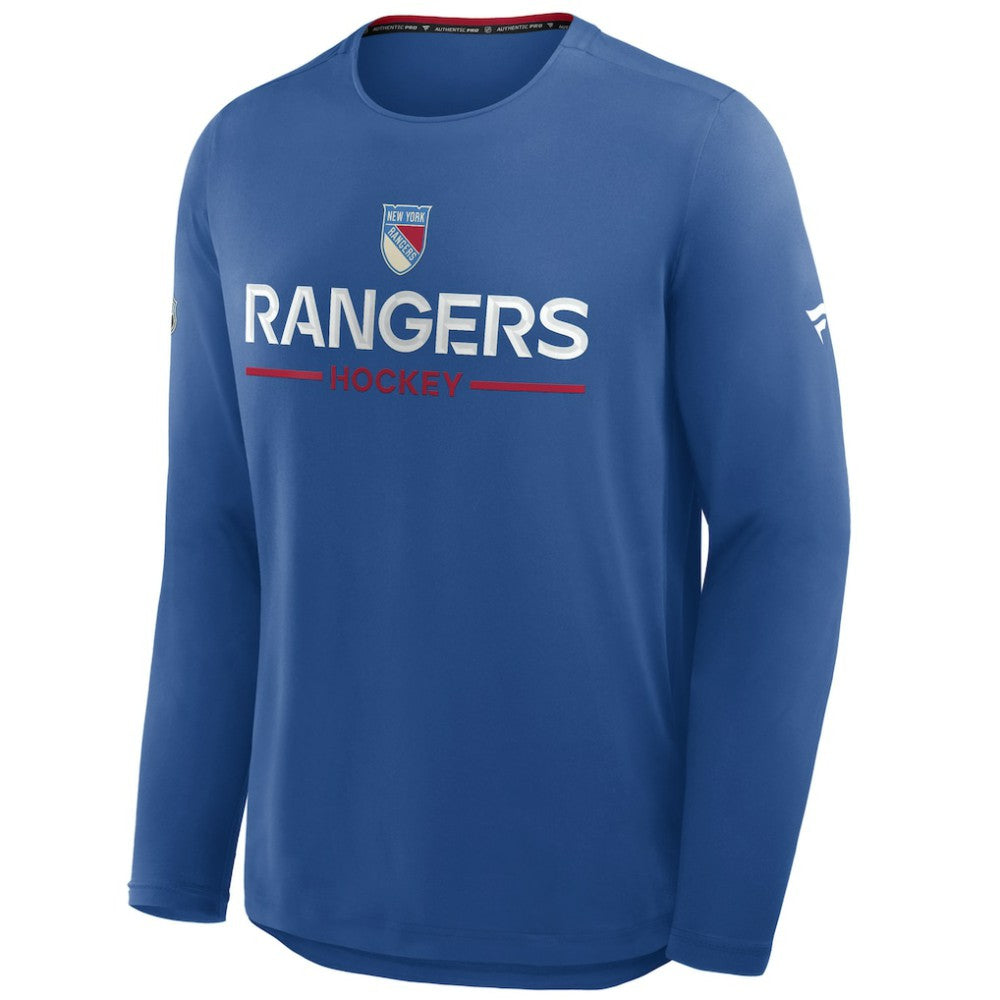New York Rangers Fanatics Authentic Pro Rink Centennial Tech Long Sleeve T-Shirt - Blue - NHL 202495553