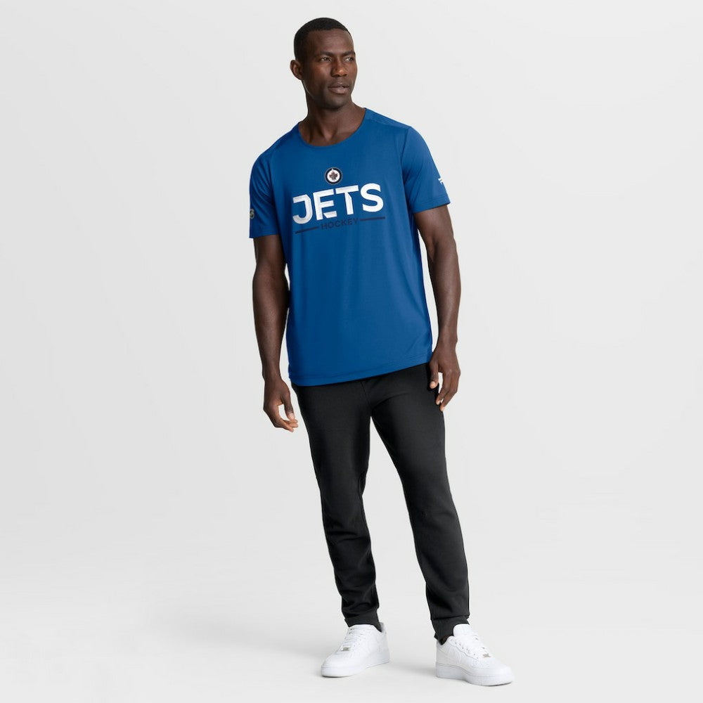 Winnipeg Jets Fanatics Authentic Pro Rink Tech T-Shirt - Blue - NHL 202495581