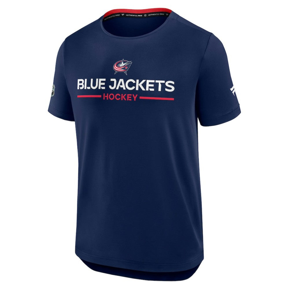 Columbus Blue Jackets Fanatics Authentic Pro Rink Tech T-Shirt - Navy - NHL 202495587