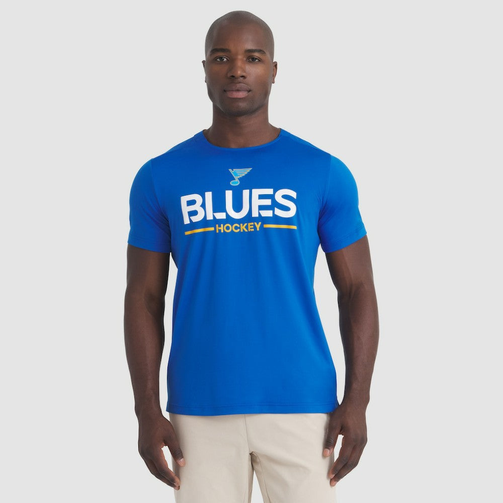 St. Louis Blues Fanatics Authentic Pro Rink Tech T-Shirt - Blue - NHL 202495591