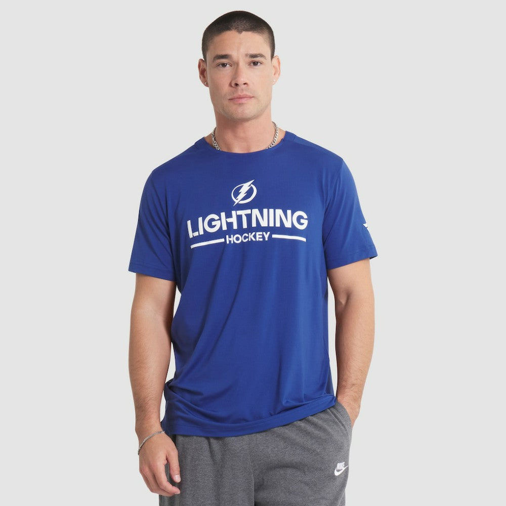 Tampa Bay Lightning Fanatics Authentic Pro Rink Tech T-Shirt - Blue - NHL 202495597