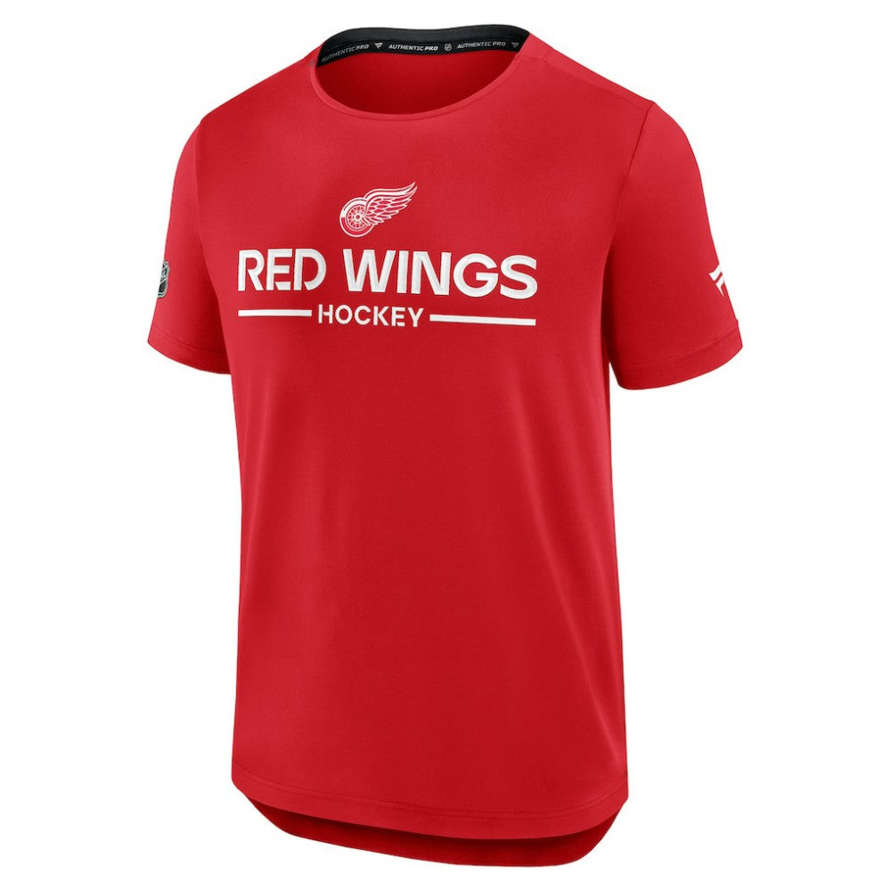 Detroit Red Wings Fanatics Authentic Pro Rink Tech T-Shirt - Red - NHL 202495600