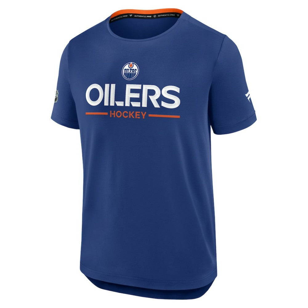 Edmonton Oilers Fanatics Authentic Pro Rink Tech T-Shirt - Royal - NHL 202495607