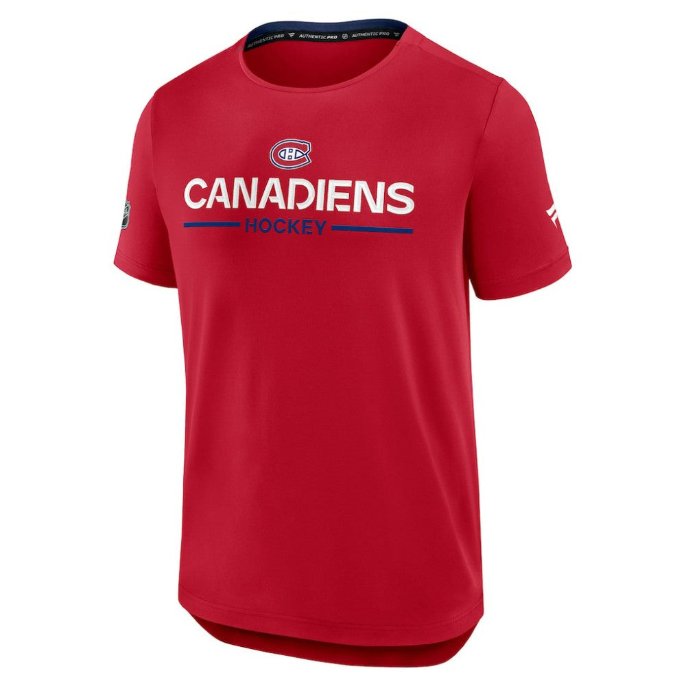 Montreal Canadiens Fanatics Authentic Pro Rink Tech T-Shirt - Red - NHL 202495608