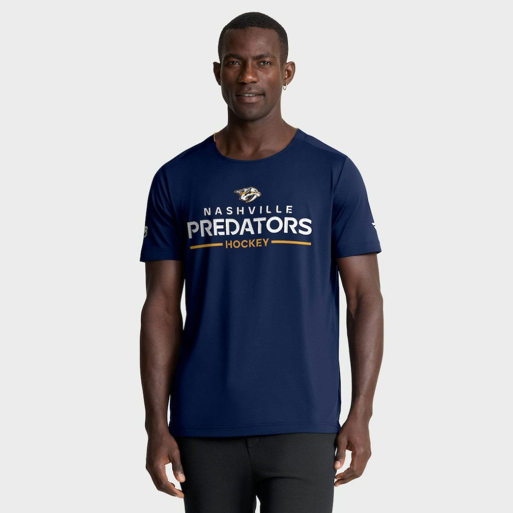 Nashville Predators Fanatics Authentic Pro Rink Tech T-Shirt - Navy - NHL 202495624