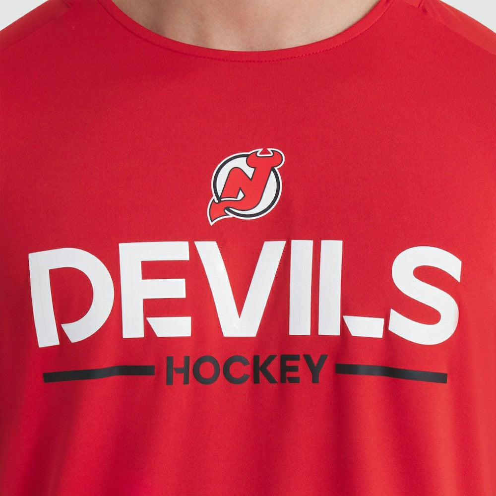 New Jersey Devils Fanatics Authentic Pro Rink Tech T-Shirt - Red - NHL 202495627