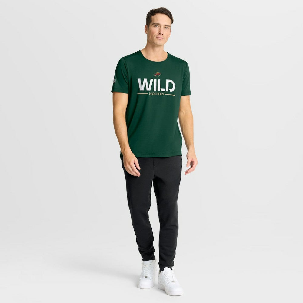 Minnesota Wild Fanatics Authentic Pro Rink Tech T-Shirt - Green - NHL 202495628