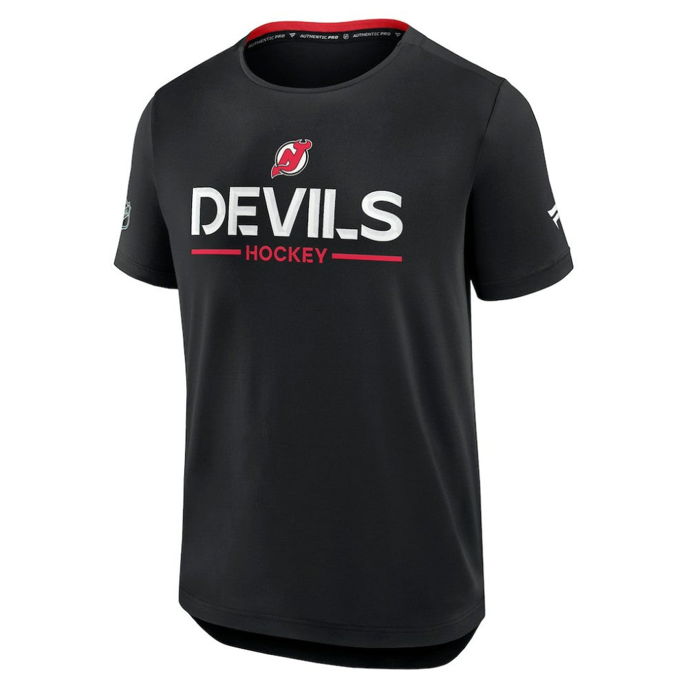 New Jersey Devils Fanatics Authentic Pro Rink Tech T-Shirt - Black - NHL 202495633