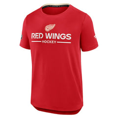 Detroit Red Wings Fanatics Authentic Pro Centennial Rink Tech T-Shirt - Red - NHL 202495634