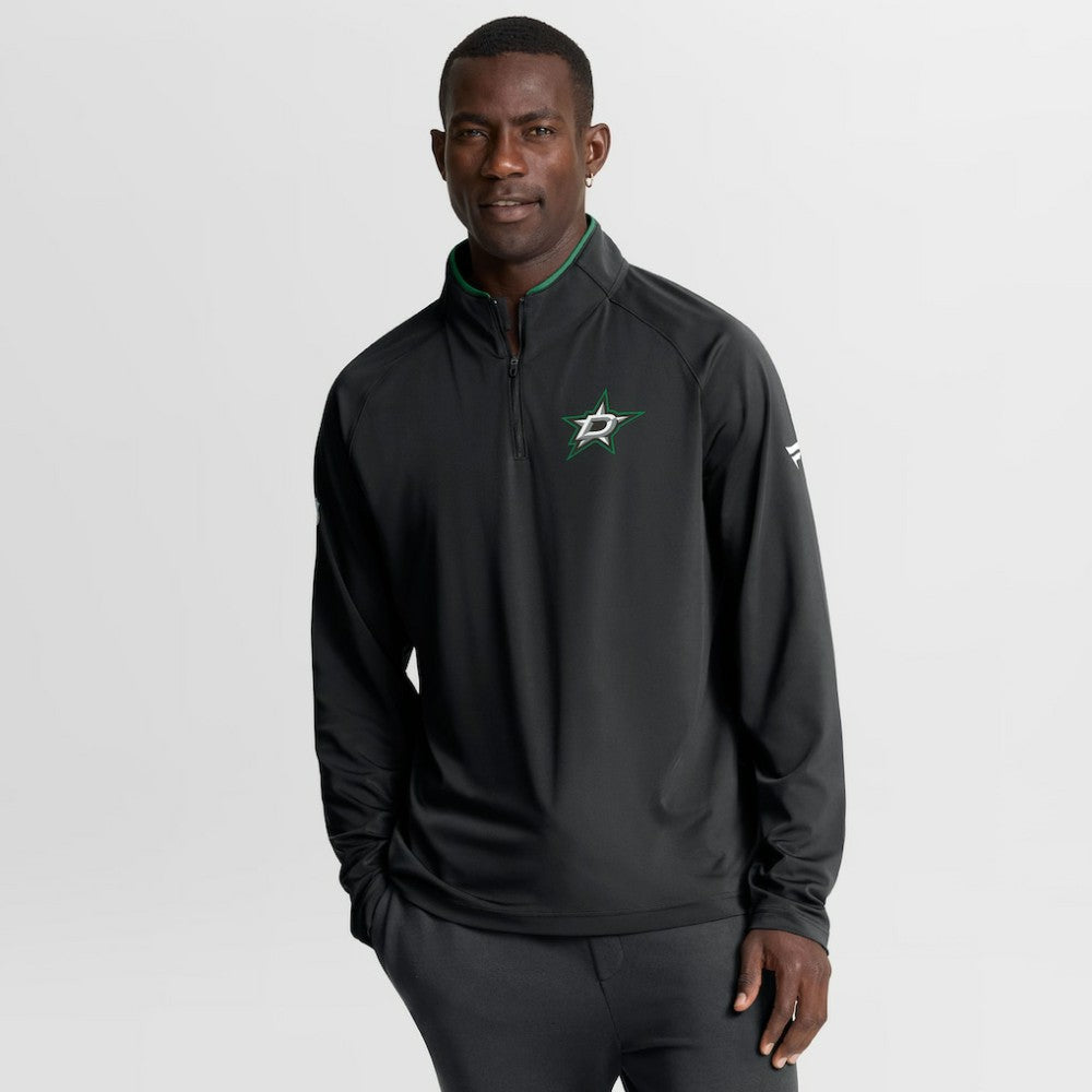 Dallas Stars Fanatics Authentic Pro Rink Training Quarter-Zip Pullover - Black - NHL 202495637
