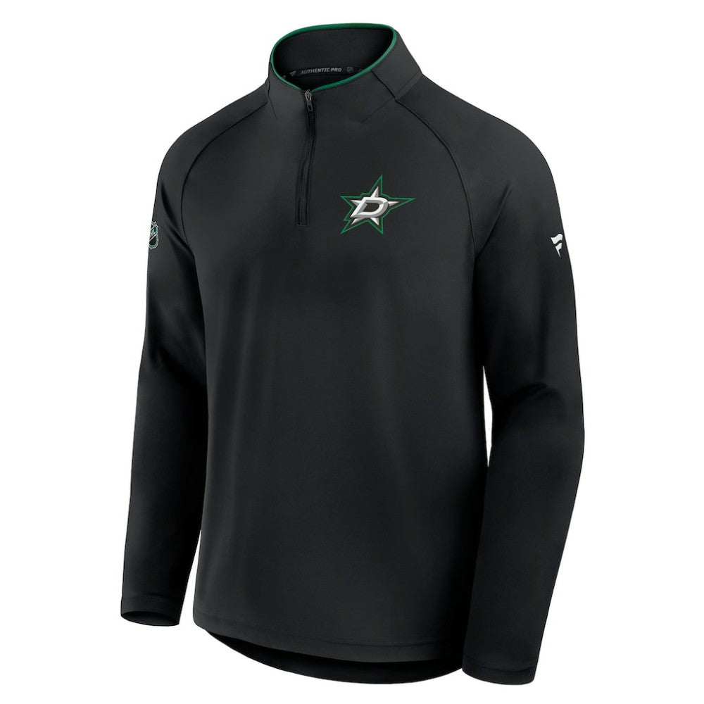 Dallas Stars Fanatics Authentic Pro Rink Training Quarter-Zip Pullover - Black - NHL 202495637