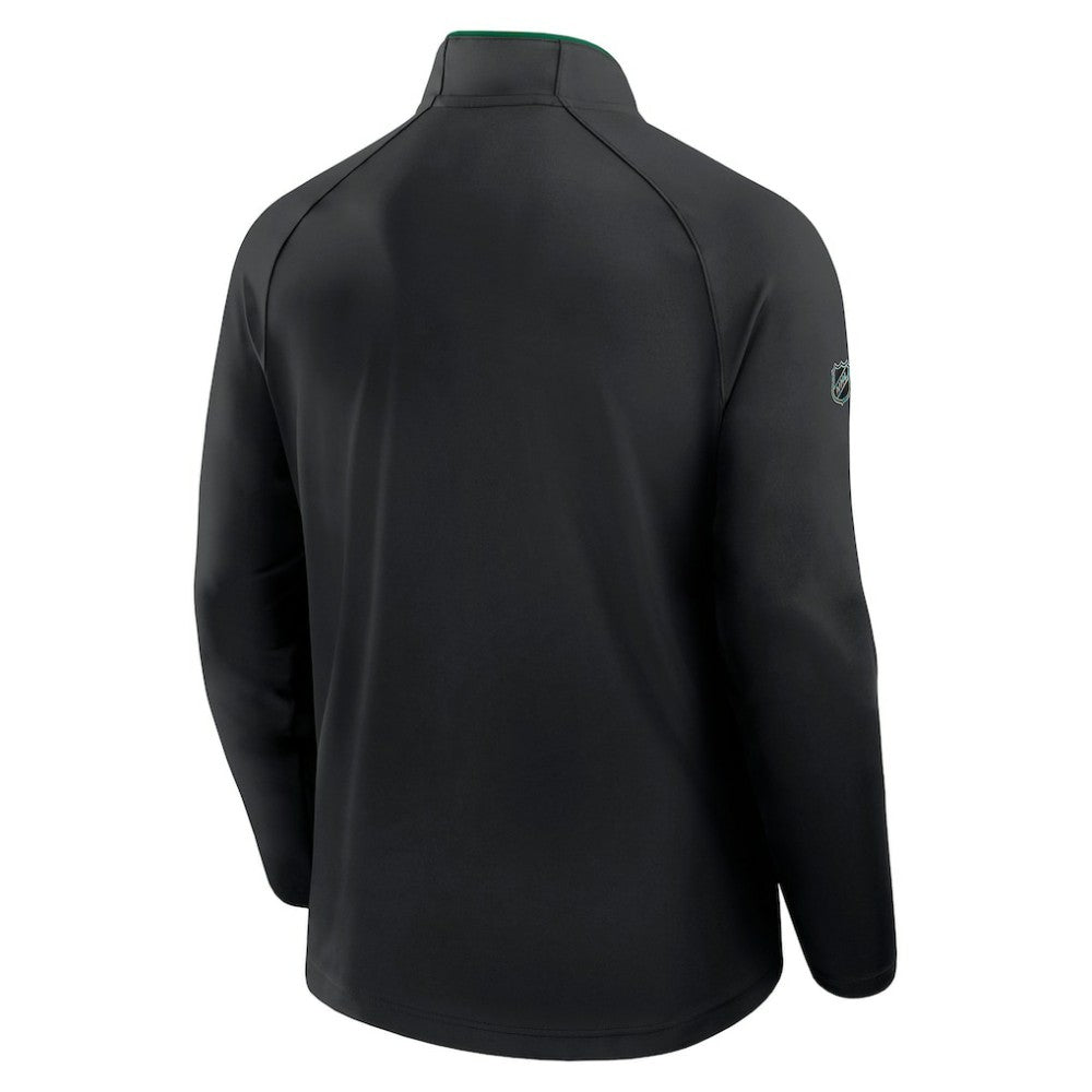 Dallas Stars Fanatics Authentic Pro Rink Training Quarter-Zip Pullover - Black - NHL 202495637