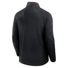 Detroit Red Wings Fanatics Authentic Pro Rink Training Quarter-Zip Pullover - Black - NHL 202495645