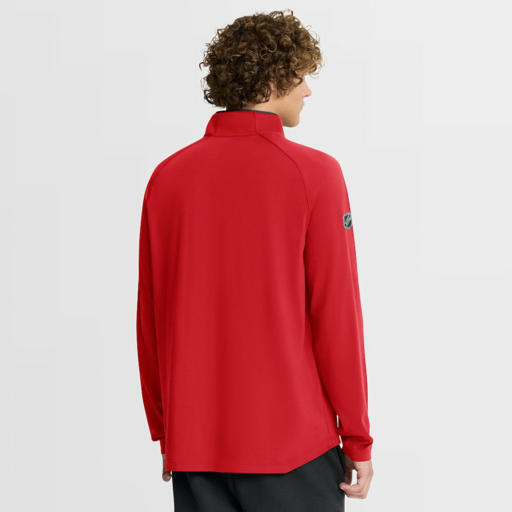 Chicago Blackhawks Fanatics Authentic Pro Rink Training Quarter-Zip Pullover - Red - NHL 202495649