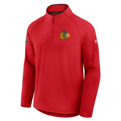 Chicago Blackhawks Fanatics Authentic Pro Rink Training Quarter-Zip Pullover - Red - NHL 202495649