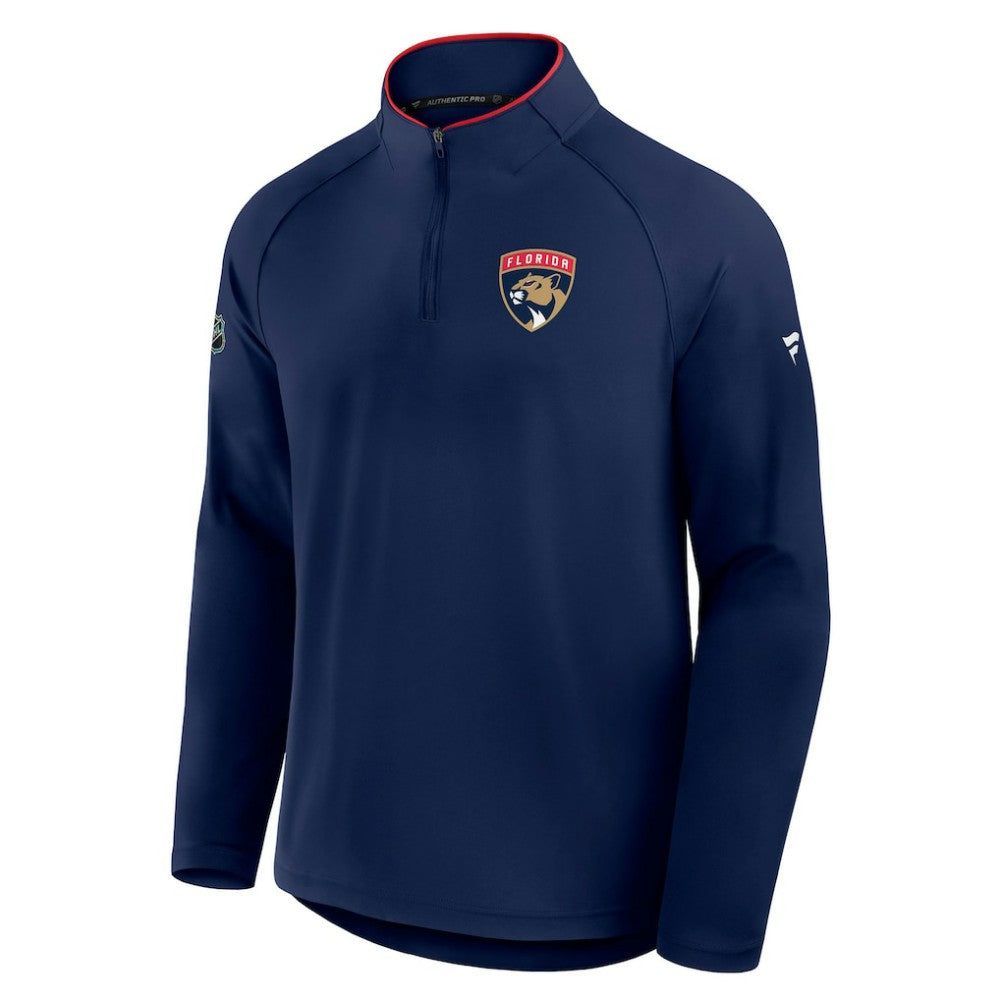 Florida Panthers Fanatics Authentic Pro Rink Training Quarter-Zip Pullover - Navy - NHL 202495650