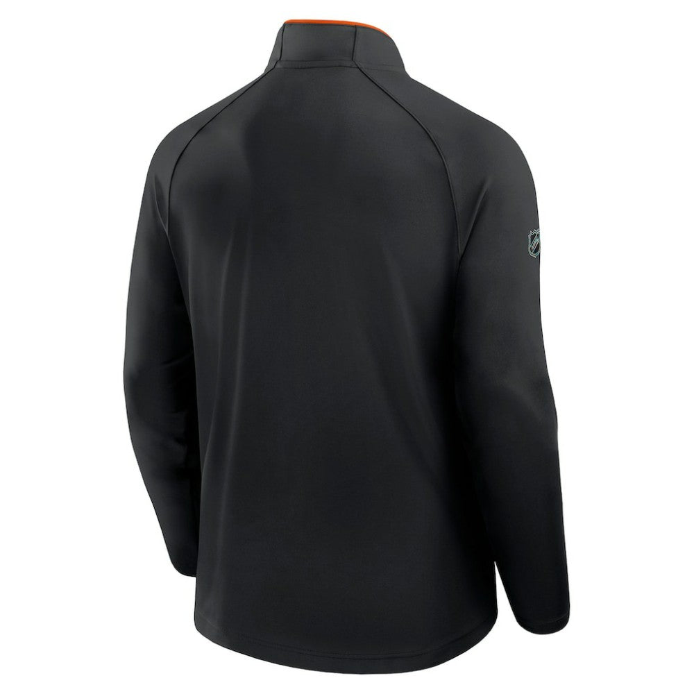 Philadelphia Flyers Fanatics Authentic Pro Rink Training Quarter-Zip Pullover - Black - NHL 202495651