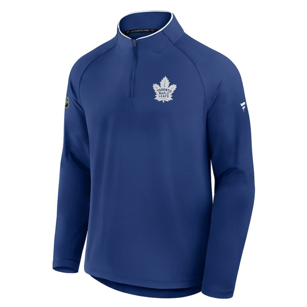 Toronto Maple Leafs Fanatics Authentic Pro Rink Training Quarter-Zip Pullover - Blue - NHL 202495655