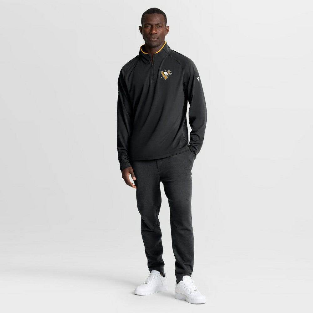 Pittsburgh Penguins Fanatics Authentic Pro Rink Training Quarter-Zip Pullover - Black - NHL 202495656