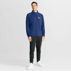 Vancouver Canucks Fanatics Authentic Pro Rink Training Quarter-Zip Pullover - Blue - NHL 202495659
