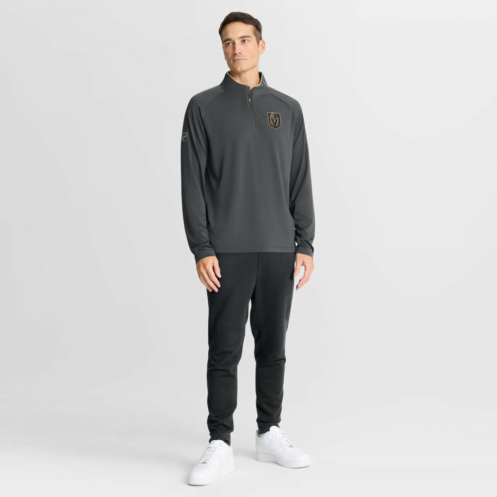 Vegas Golden Knights Fanatics Authentic Pro Rink Training Quarter-Zip Pullover - Gray - NHL 202495663