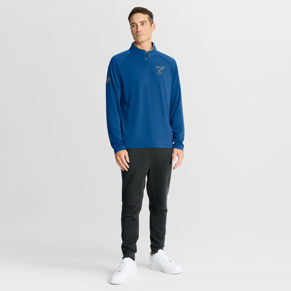 St. Louis Blues Fanatics Authentic Pro Rink Training Quarter-Zip Pullover - Blue - NHL 202495669